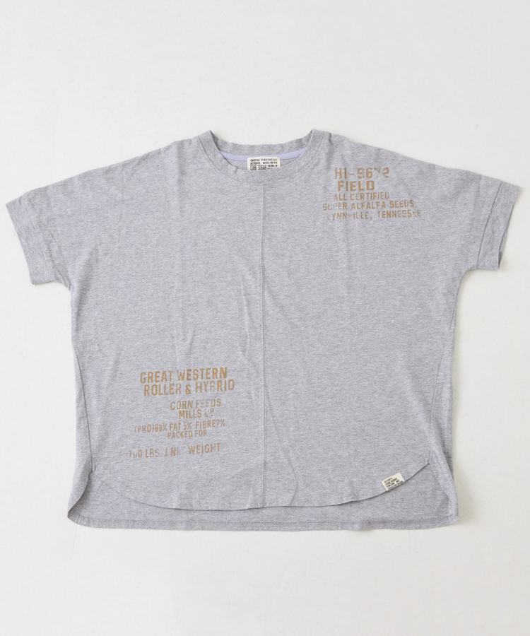 CUBE SUGAR(キューブシュガー) |21/-OE天竺 汗染み防止 加工 裾ラウンド ドルマンスリーブ Tシャツ