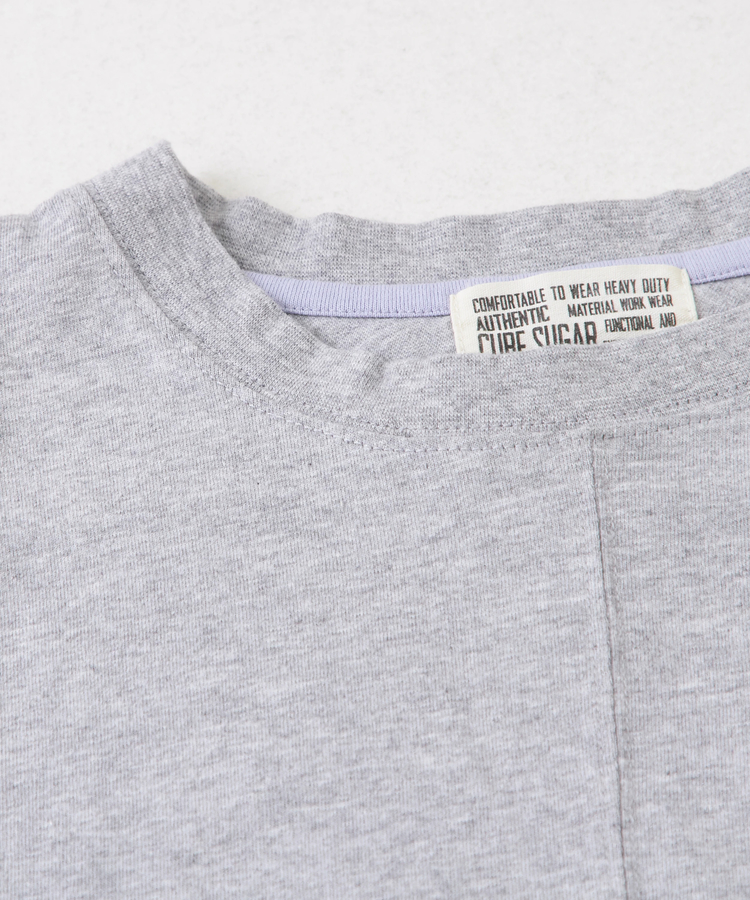 CUBE SUGAR(キューブシュガー) |21/-OE天竺 汗染み防止 加工 裾ラウンド ドルマンスリーブ Tシャツ