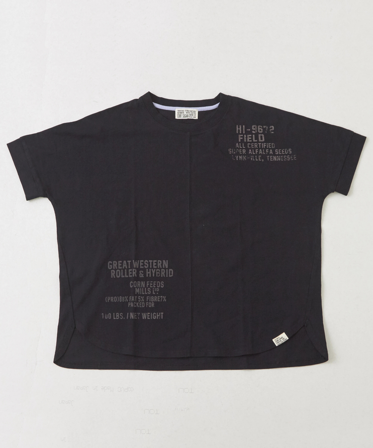 CUBE SUGAR(キューブシュガー) |21/-OE天竺 汗染み防止 加工 裾ラウンド ドルマンスリーブ Tシャツ