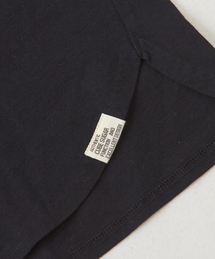 CUBE SUGAR(キューブシュガー) |21/-OE天竺 汗染み防止 加工 裾ラウンド ドルマンスリーブ Tシャツ