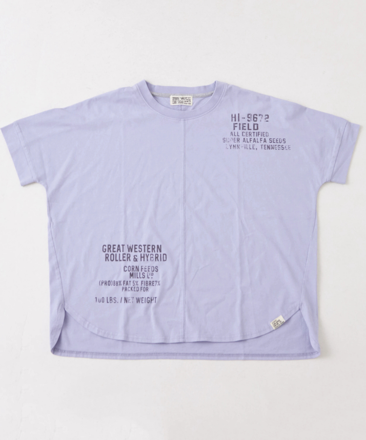CUBE SUGAR(キューブシュガー) |21/-OE天竺 汗染み防止 加工 裾ラウンド ドルマンスリーブ Tシャツ