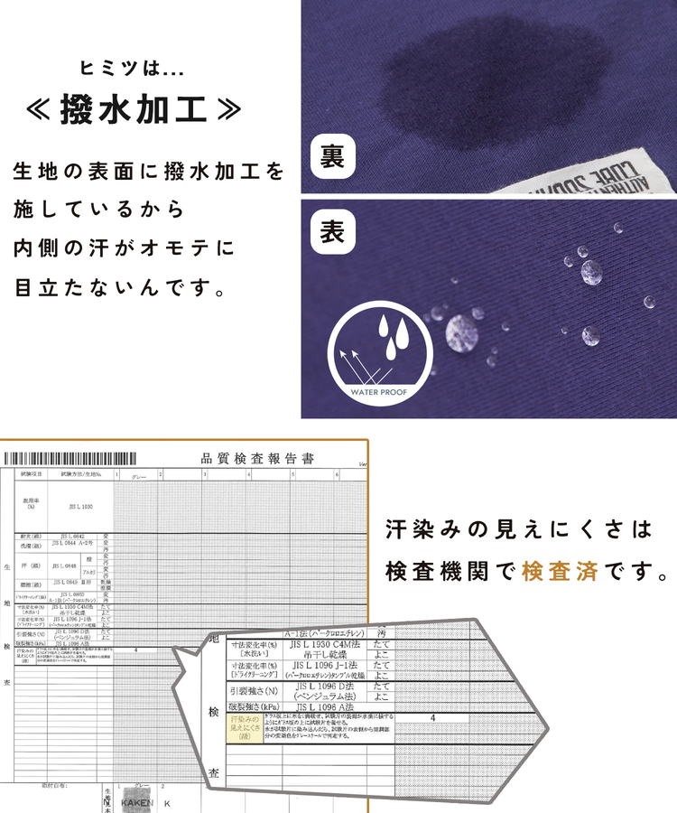 CUBE SUGAR(キューブシュガー) |21/-OE天竺 汗染み防止 ロゴ プリント Tシャツ