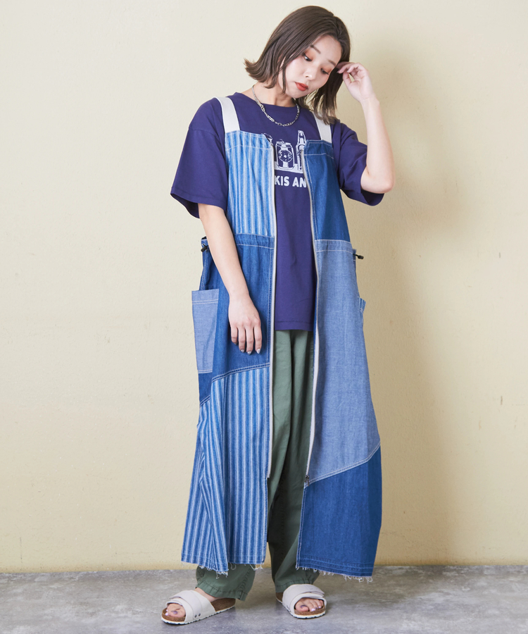 CUBE SUGAR(キューブシュガー) |21/-OE天竺 汗染み防止 ロゴ プリント Tシャツ