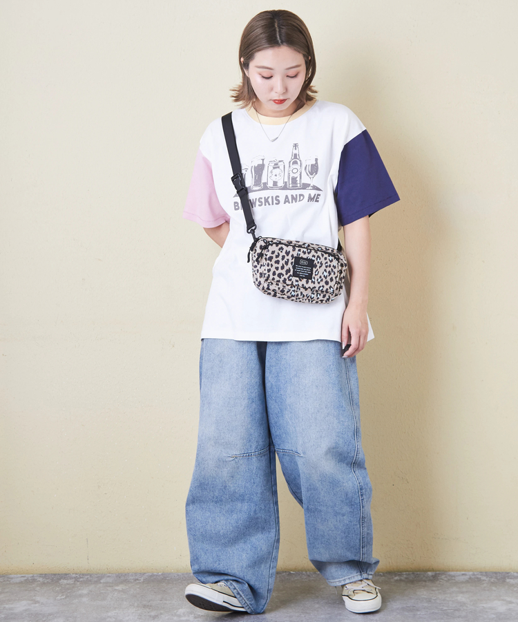 CUBE SUGAR(キューブシュガー) |21/-OE天竺 汗染み防止 ロゴ プリント Tシャツ