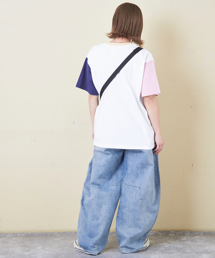 CUBE SUGAR(キューブシュガー) |21/-OE天竺 汗染み防止 ロゴ プリント Tシャツ