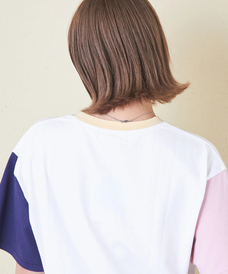 CUBE SUGAR(キューブシュガー) |21/-OE天竺 汗染み防止 ロゴ プリント Tシャツ