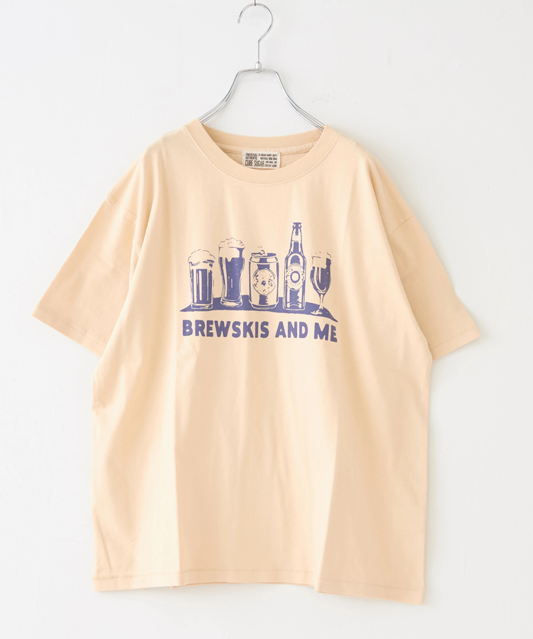 CUBE SUGAR(キューブシュガー) |21/-OE天竺 汗染み防止 ロゴ プリント Tシャツ