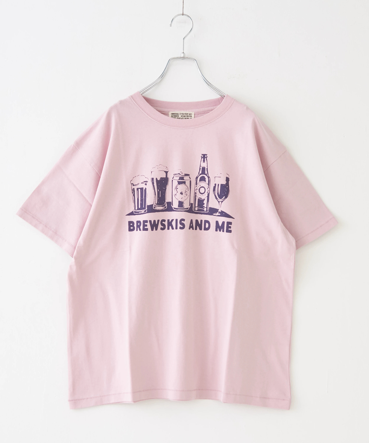 CUBE SUGAR(キューブシュガー) |21/-OE天竺 汗染み防止 ロゴ プリント Tシャツ
