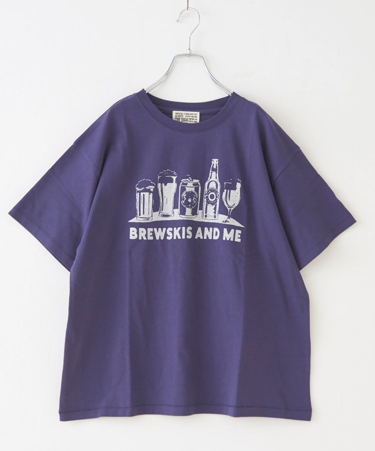 CUBE SUGAR(キューブシュガー) |21/-OE天竺 汗染み防止 ロゴ プリント Tシャツ