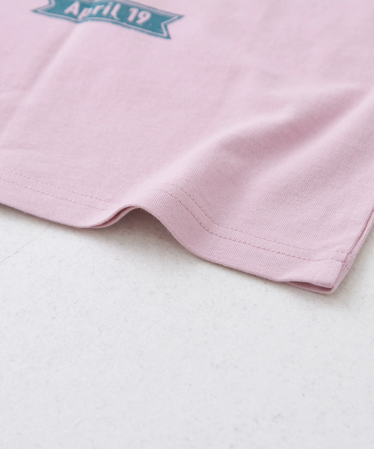CUBE SUGAR(キューブシュガー) |21/-OE天竺 汗染み防止 ロゴ プリント ビッグ Tシャツ