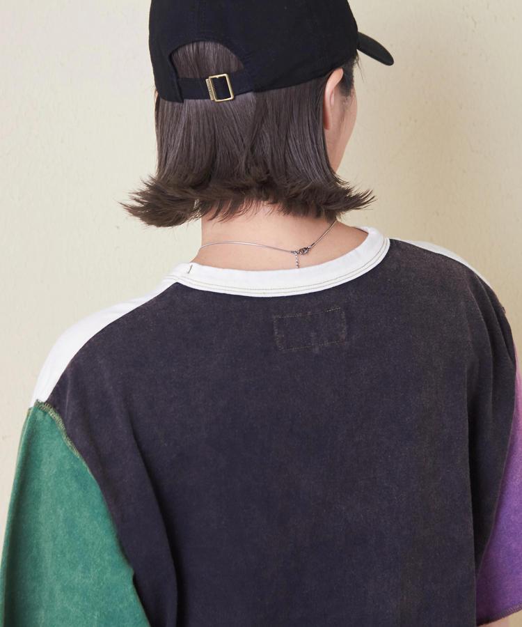 CUBE SUGAR(キューブシュガー) |トンプキン天竺 ケミカル加工 ロゴ プリント Tシャツ