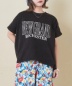 21/-天竺 パウダー加工 ロゴ プリント ドルマン Tシャツ