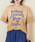 CUBE SUGAR(キューブシュガー)通販 | 21/-天竺 スプレー加工 ロゴ プリント Tシャツ