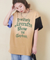 CUBE SUGAR(キューブシュガー)通販 | 21/-天竺 スプレー加工 ロゴ プリント Tシャツ