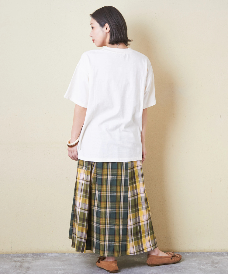 CUBE SUGAR(キューブシュガー) |32/-スラブ天竺 マリン 刺繍 Tシャツ