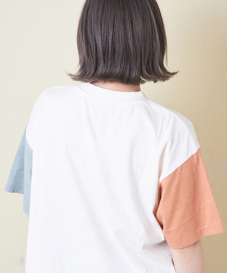 CUBE SUGAR(キューブシュガー) |32/-スラブ天竺 マリン 刺繍 Tシャツ