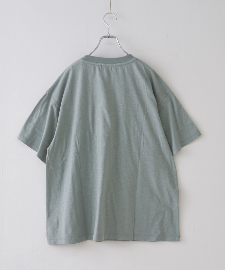 CUBE SUGAR(キューブシュガー) |32/-スラブ天竺 マリン 刺繍 Tシャツ