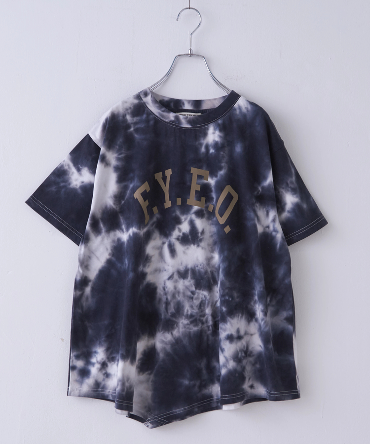 CUBE SUGAR(キューブシュガー) |26/-OE天竺 タイダイ イレギュラーヘム Tシャツ