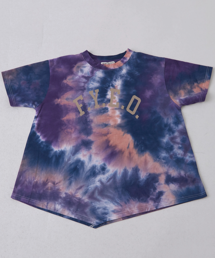 CUBE SUGAR(キューブシュガー) |26/-OE天竺 タイダイ イレギュラーヘム Tシャツ