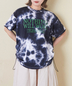 CUBE SUGAR(キューブシュガー)通販 | 26/-OE天竺 タイダイ サイド ドロスト ビッグ Tシャツ
