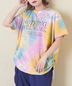 CUBE SUGAR(キューブシュガー)通販 | 26/-OE天竺 タイダイ サイド ドロスト ビッグ Tシャツ