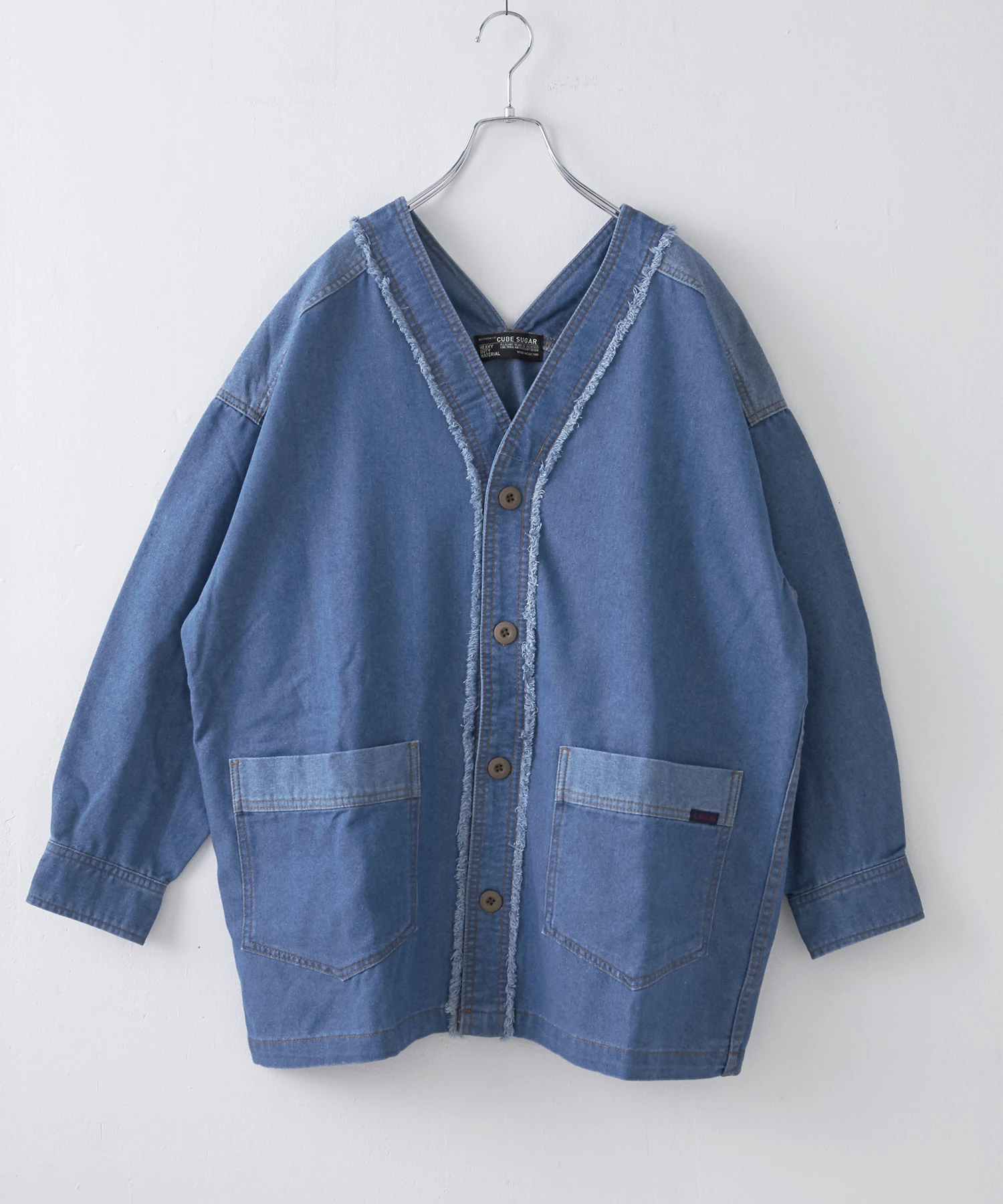 デニム ジャケット オーバーサイズ Gジャン キューブシュガー（新品タグ付き） 楽天市場】【30%OFF】【秋冬新作】デニムジャケット / 公式 CUBE