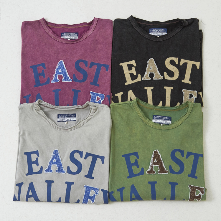 CUBE SUGAR(キューブシュガー) |21/-天竺 ケミカル加工 ロゴ パッチ Tシャツ