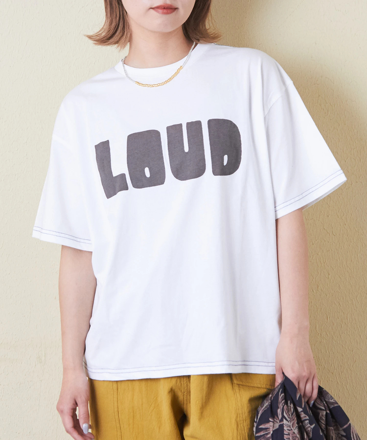 CUBE SUGAR(キューブシュガー) |32s天竺 ロゴプリント Tシャツ