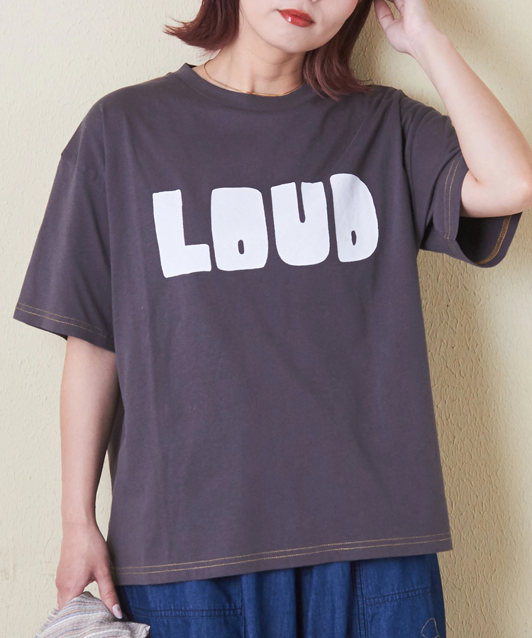 CUBE SUGAR(キューブシュガー) |32s天竺 ロゴプリント Tシャツ