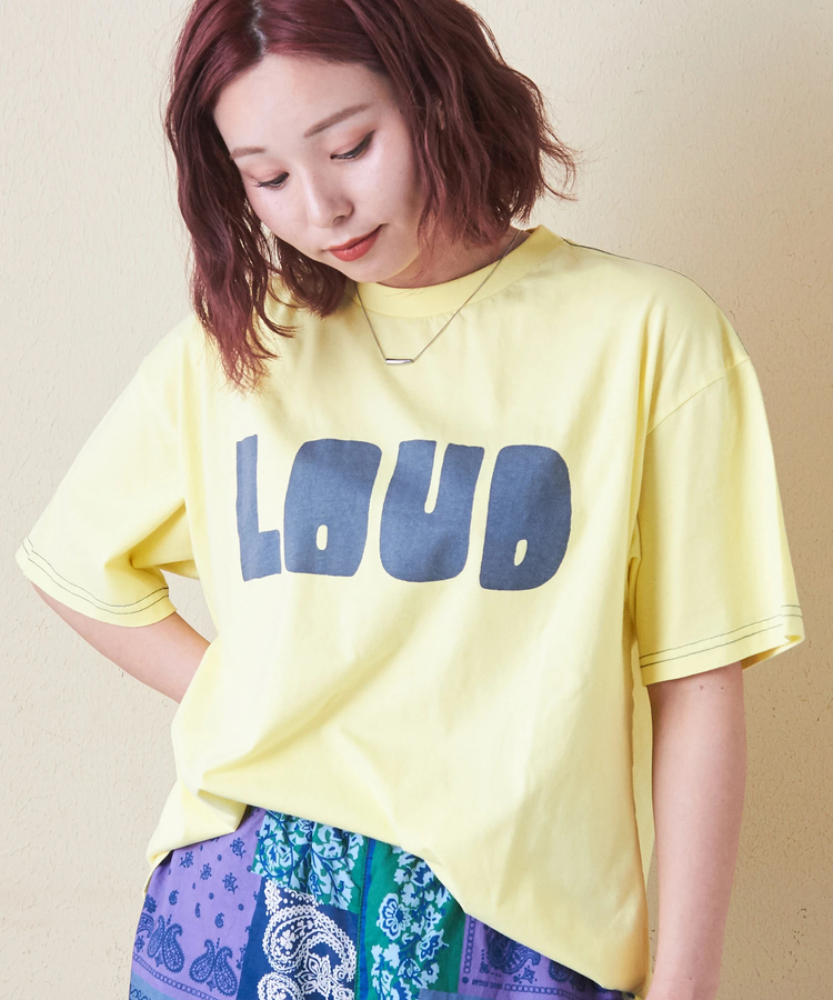CUBE SUGAR(キューブシュガー) |32s天竺 ロゴプリント Tシャツ