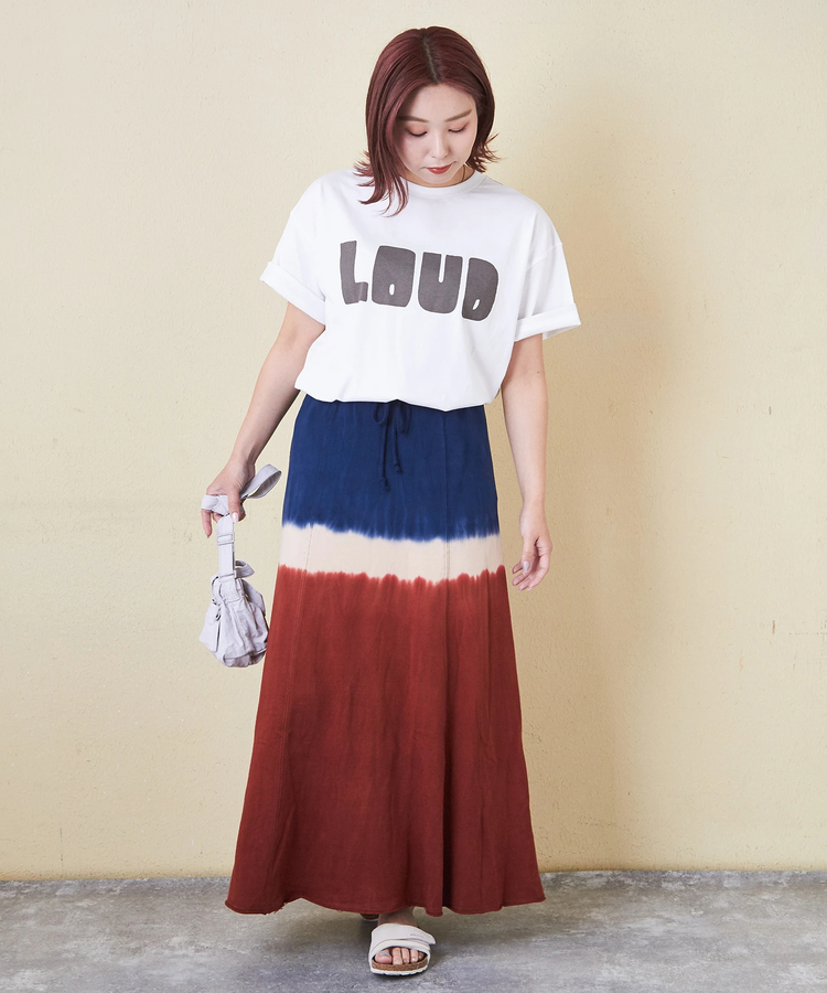 CUBE SUGAR(キューブシュガー) |32s天竺 ロゴプリント Tシャツ