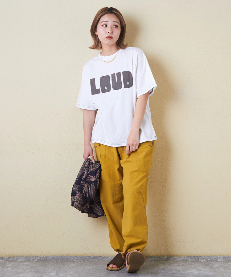 CUBE SUGAR(キューブシュガー) |32s天竺 ロゴプリント Tシャツ