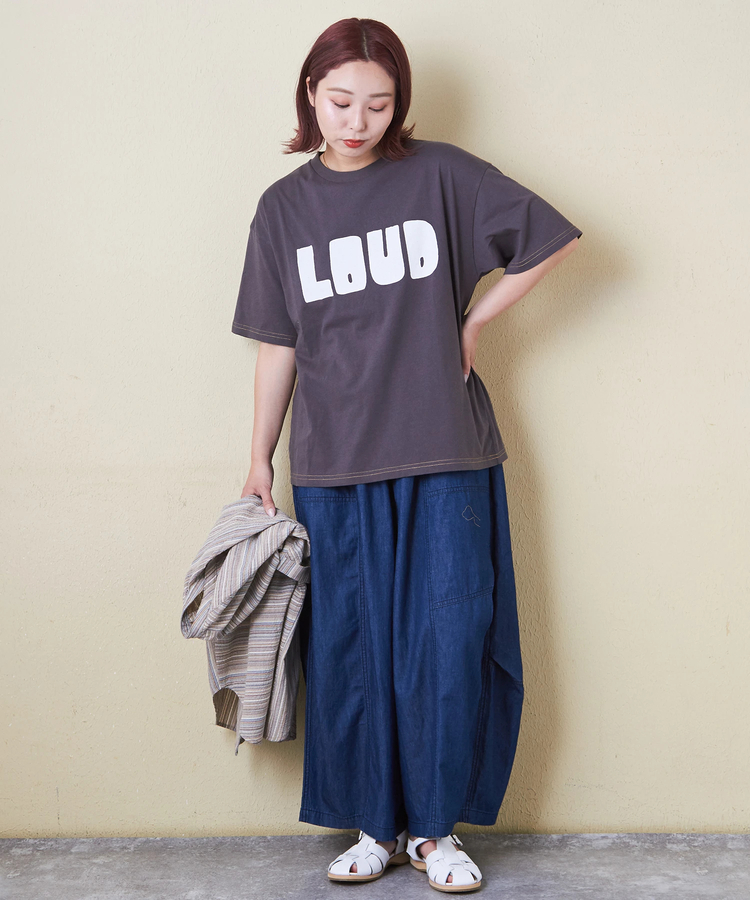 CUBE SUGAR(キューブシュガー) |32s天竺 ロゴプリント Tシャツ