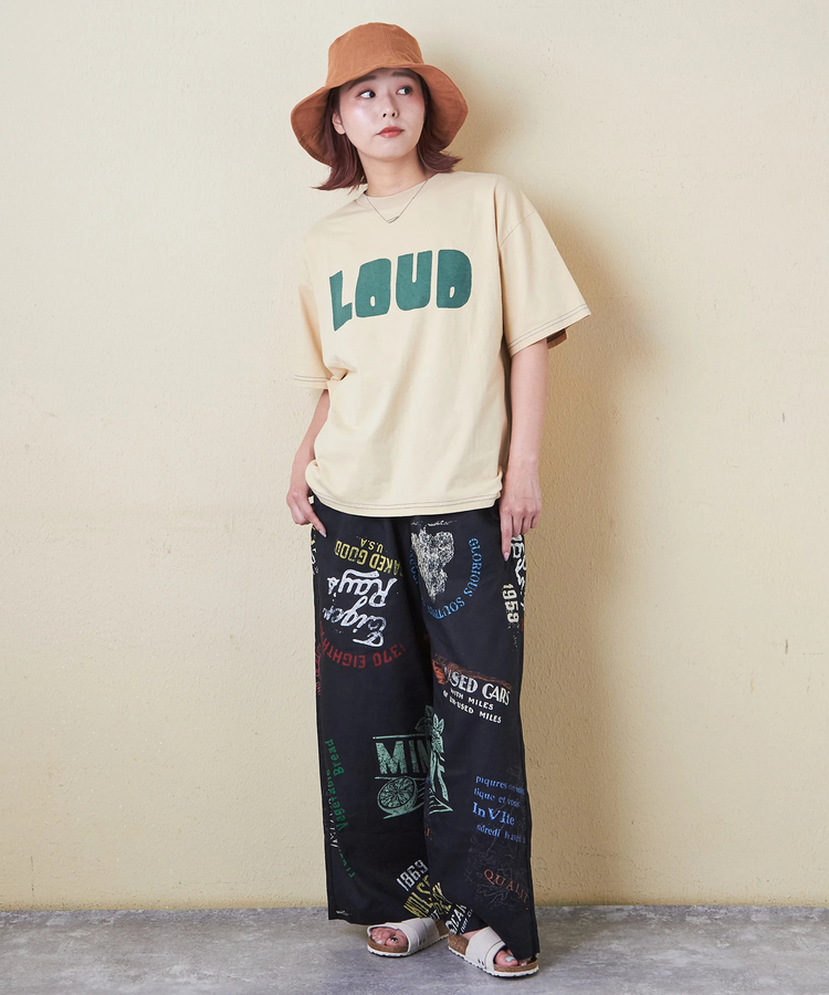 CUBE SUGAR(キューブシュガー) |32s天竺 ロゴプリント Tシャツ