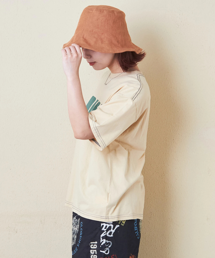 CUBE SUGAR(キューブシュガー) |32s天竺 ロゴプリント Tシャツ