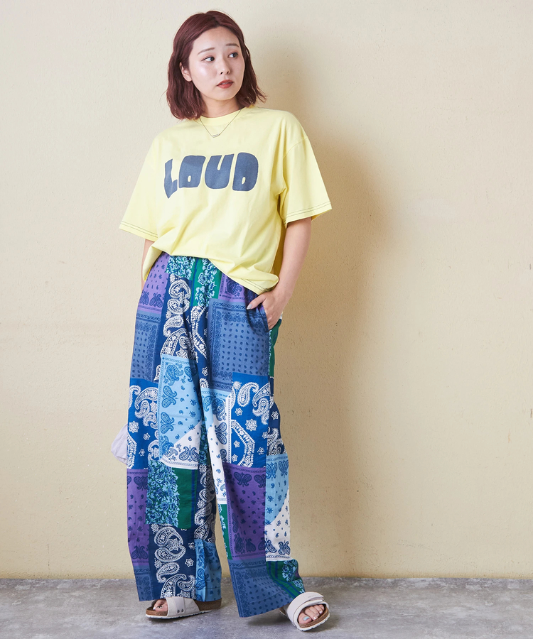 CUBE SUGAR(キューブシュガー) |32s天竺 ロゴプリント Tシャツ