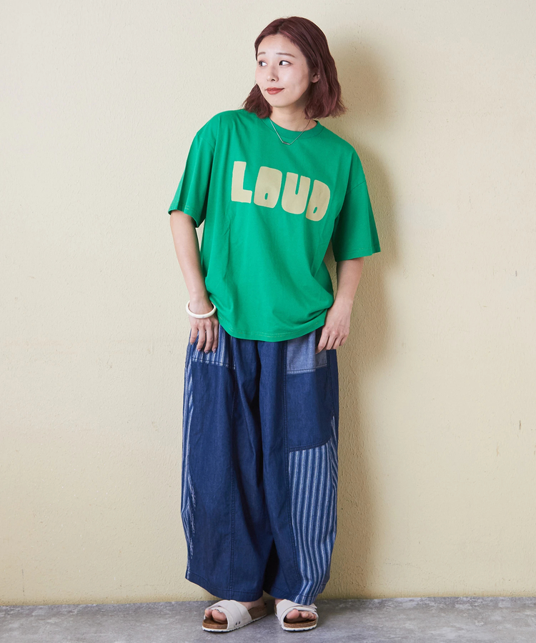 CUBE SUGAR(キューブシュガー) |32s天竺 ロゴプリント Tシャツ