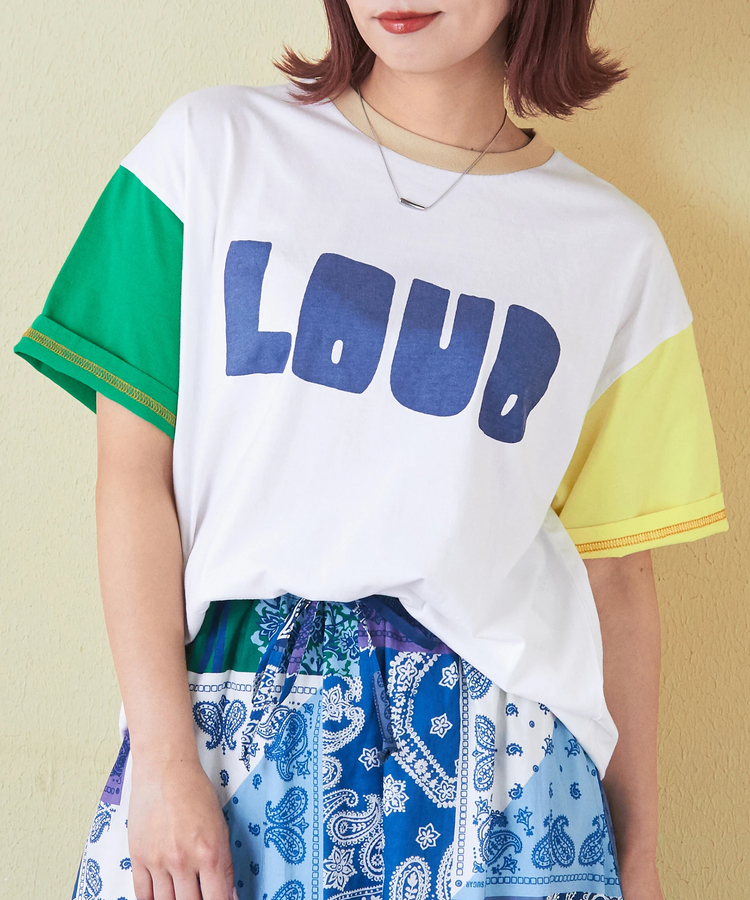 CUBE SUGAR(キューブシュガー) |32s天竺 ロゴプリント Tシャツ