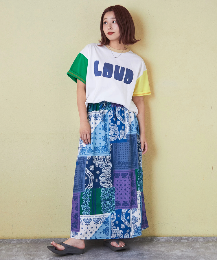 CUBE SUGAR(キューブシュガー) |32s天竺 ロゴプリント Tシャツ