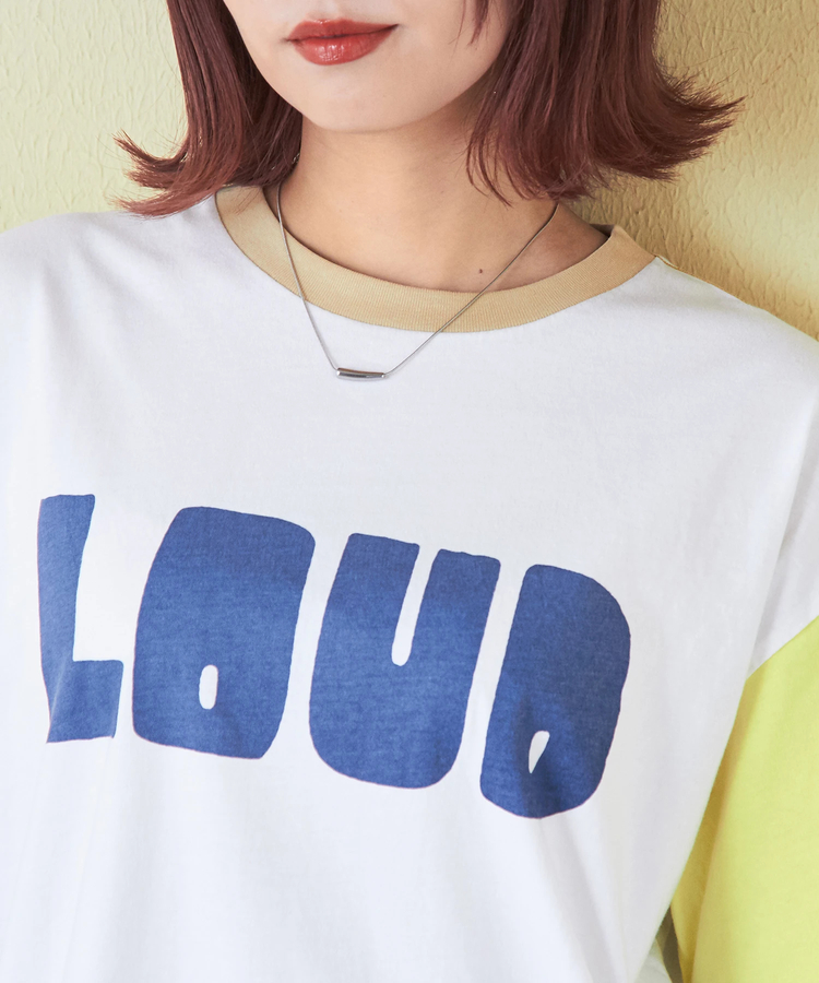 CUBE SUGAR(キューブシュガー) |32s天竺 ロゴプリント Tシャツ