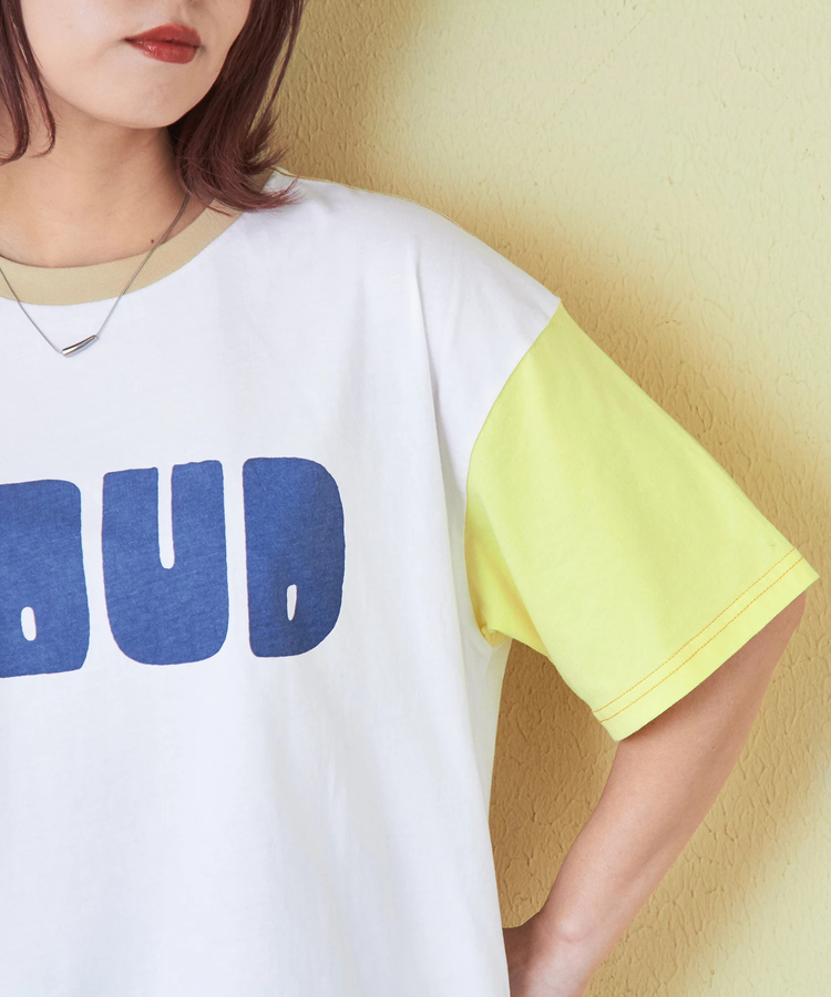 CUBE SUGAR(キューブシュガー) |32s天竺 ロゴプリント Tシャツ