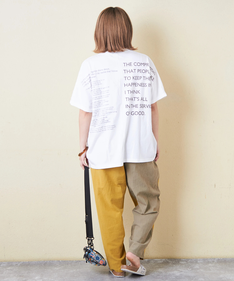 CUBE SUGAR(キューブシュガー) |32s天竺 バック ロゴ ドルマン Tシャツ