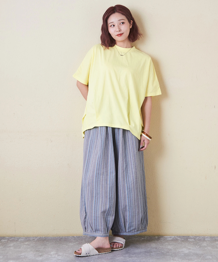 CUBE SUGAR(キューブシュガー) |32s天竺 バック ロゴ ドルマン Tシャツ