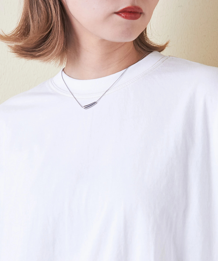CUBE SUGAR(キューブシュガー) |32s天竺 バック ロゴ ドルマン Tシャツ