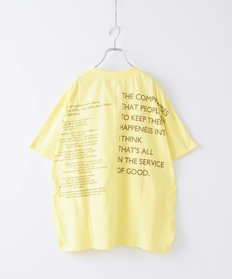 CUBE SUGAR(キューブシュガー) |32s天竺 バック ロゴ ドルマン Tシャツ