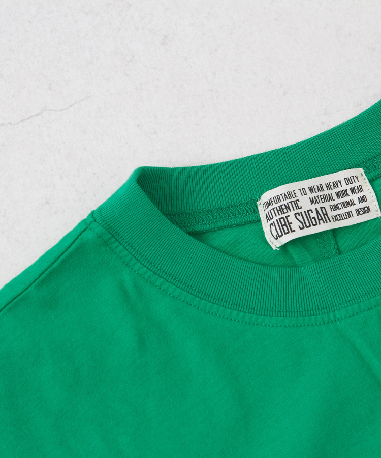 CUBE SUGAR(キューブシュガー) |32s天竺 バック ロゴ ドルマン Tシャツ