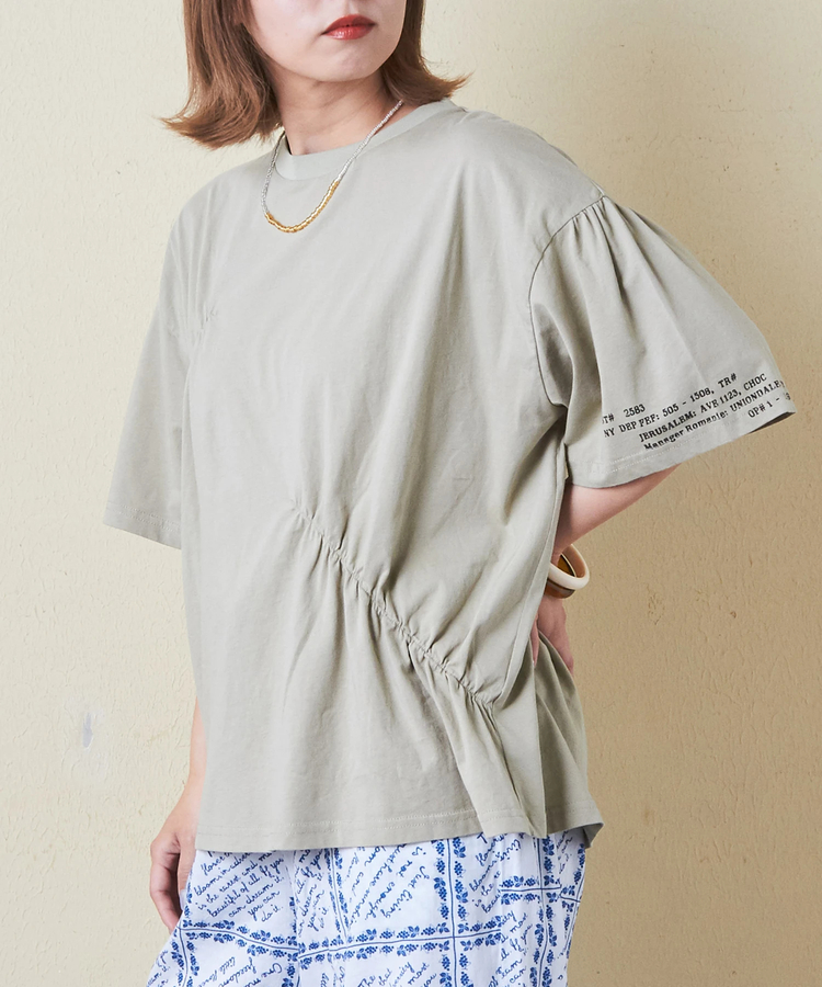 CUBE SUGAR(キューブシュガー) |32/-天竺 シャーリング 半袖 Tシャツ