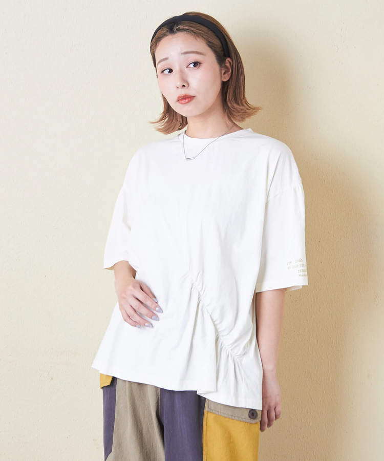 CUBE SUGAR(キューブシュガー) |32/-天竺 シャーリング 半袖 Tシャツ