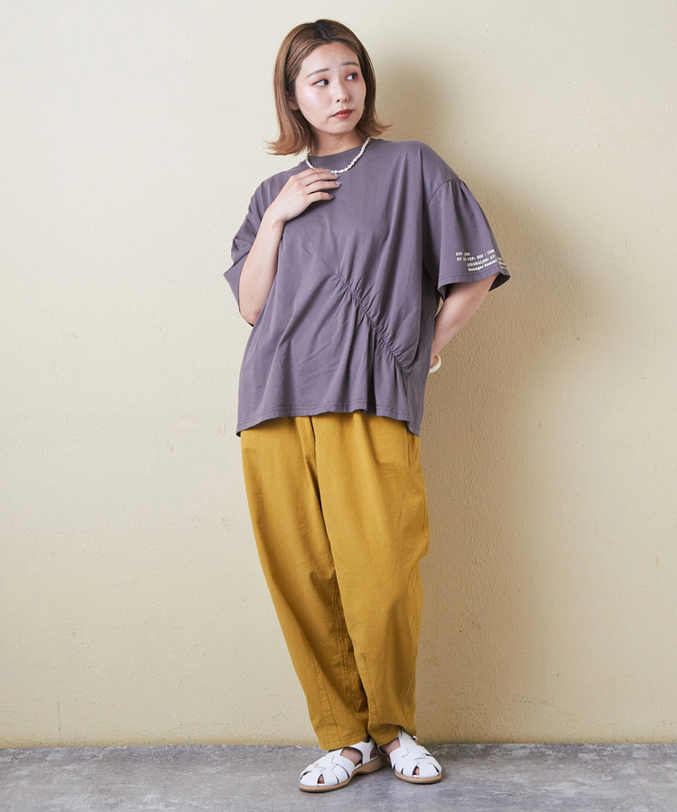 CUBE SUGAR(キューブシュガー) |32/-天竺 シャーリング 半袖 Tシャツ