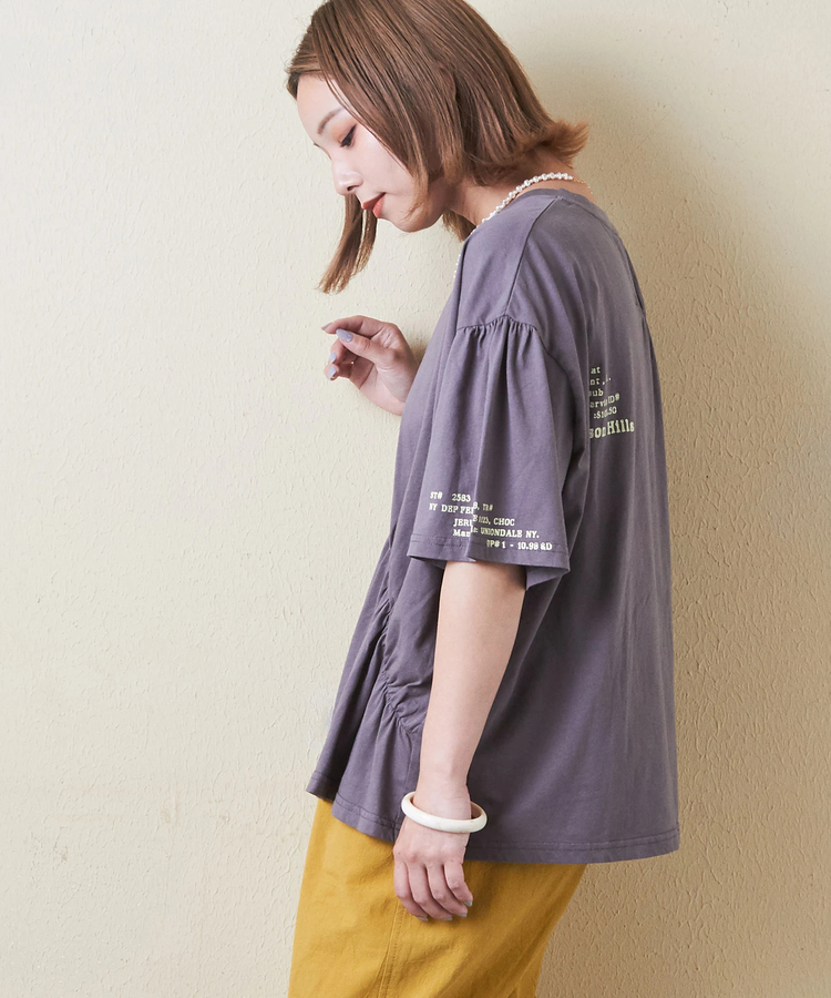 CUBE SUGAR(キューブシュガー) |32/-天竺 シャーリング 半袖 Tシャツ